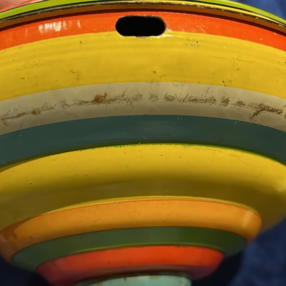 Vintage J. Chein Disney Prod.Toy, Metal Spinning Top Mickey Mouse, Pluto, Donald - Picture 16 of 16